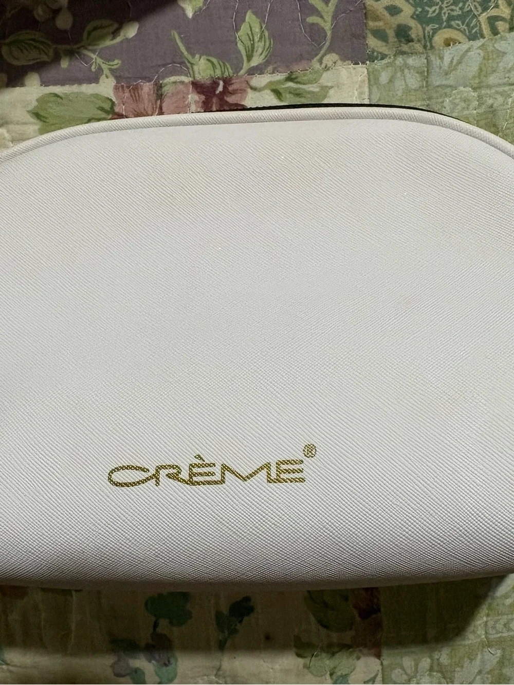 Crème White Cute Character Cosmetic Pouch
